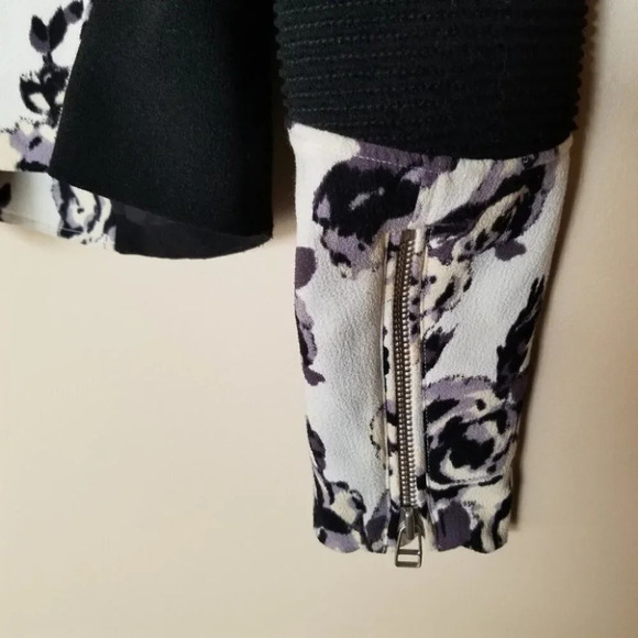 WILFRED montesson moto biker jacket floral 4 - Picture 8 of 12